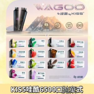 Kis5電子煙 Kiss拋棄式哇酷|WAGOO6500口一次性電子煙