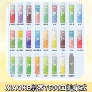 梟客XIAOKE|7500口可發光拋棄式電子煙 跑馬燈一次性